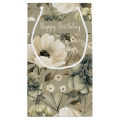 Farbe Grün und Creme Kleine Geschenktüte (Rückseite)