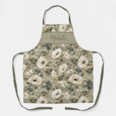 Farbe Grün und Creme Schürze (Vorderseite)
