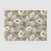 Farbe Grün und Creme Seidenpapier (Vorderseite)