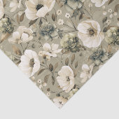 Farbe Grün und Creme Seidenpapier (Ausschnitt)