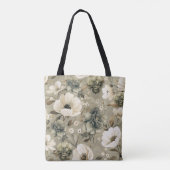 Farbe Grün und Creme Tasche (Rückseite)