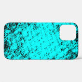 Farbe grunge türkis Hintergrund. Halftone Case-Mate iPhone Hülle (Rückseite (Horizontal))