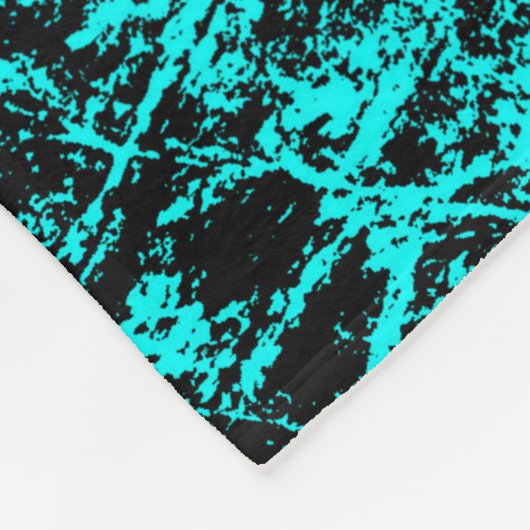 Farbe grunge türkis Hintergrund. Halftone Fleecedecke (Ecke)