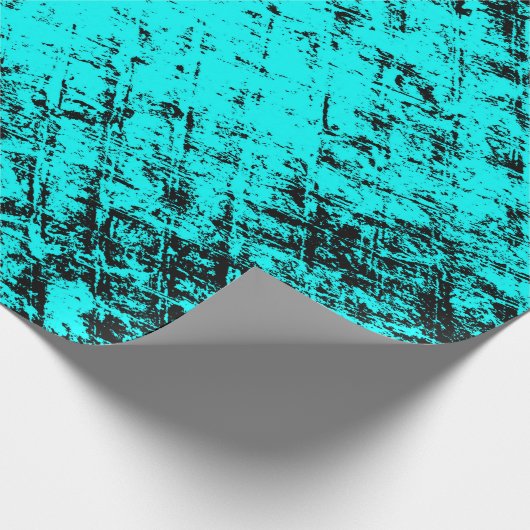 Farbe grunge türkis Hintergrund. Halftone Geschenkpapier (Ecke)