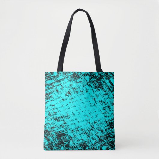 Farbe grunge türkis Hintergrund. Halftone Tasche (Vorderseite)