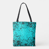 Farbe grunge türkis Hintergrund. Halftone Tasche (Rückseite)