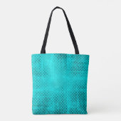 Farbe grunge türkis Hintergrund. Halftone Tasche (Rückseite)