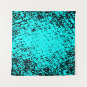 Farbe grunge türkis Hintergrund. Halftone Wandteppich