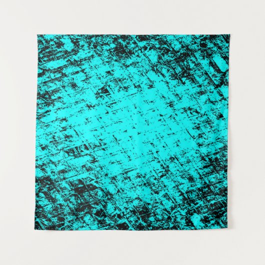 Farbe grunge türkis Hintergrund. Halftone Wandteppich (Vorderseite)