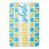 Farbe Gummi Duck Splish Splash Checked Badematte (Vorderseite Vertikal)