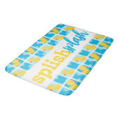 Farbe Gummi Duck Splish Splash Checked Badematte (Schrägansicht)