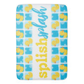 Farbe Gummi Duck Splish Splash Checked Badematte (Vorderseite Vertikal)