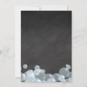 Farbe Gummi Dusche Chalkboard Geburtstag Einladung (Rückseite)