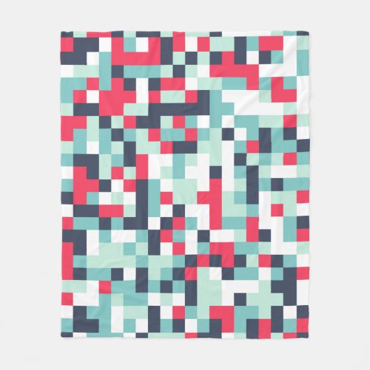 Farbe Halftone Hintergrund. Abstrakter Multicolor  Fleecedecke (Vorderseite)