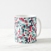 Farbe Halftone Hintergrund. Abstrakter Multicolor Kaffeetasse (VorderseiteRechts)