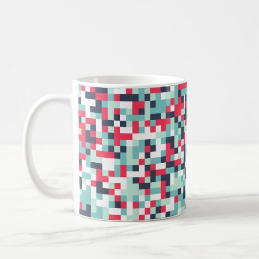 Farbe Halftone Hintergrund. Abstrakter Multicolor Kaffeetasse (Links)