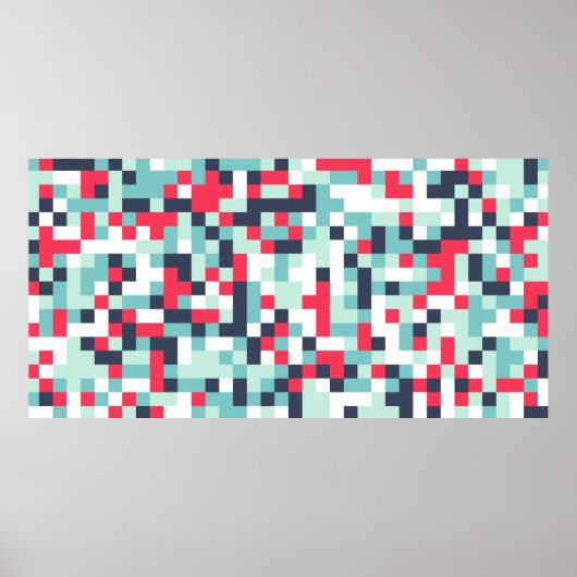 Farbe Halftone Hintergrund. Abstrakter Multicolor Poster (Vorne)