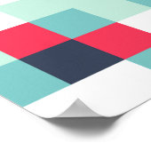 Farbe Halftone Hintergrund. Abstrakter Multicolor Poster (Ecke)