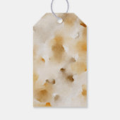 Farbe Herbstgelb und Weiß Geschenkanhänger (Rückseite)