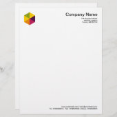 Farbe Hexagon 01 Briefkopf (Vorne/Hinten)