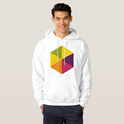 Farbe Hexagon 01 Hoodie (Vorne ganz)