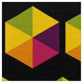 Farbe Hexagon 01 Stoff (Nahaufnahme)