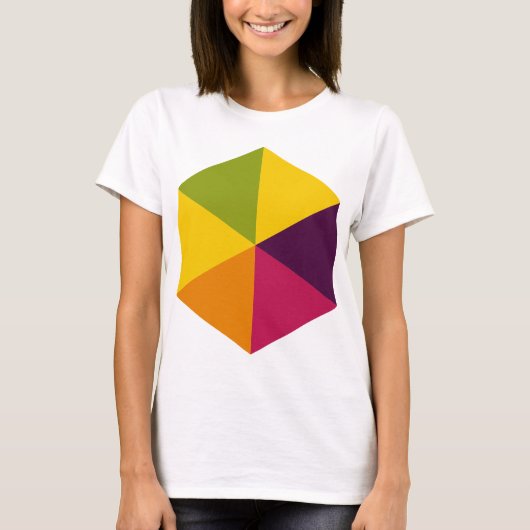 Farbe Hexagon 01 T-Shirt (Vorderseite)