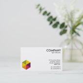 Farbe Hexagon 01 Visitenkarte (Stehend Vorderseite)