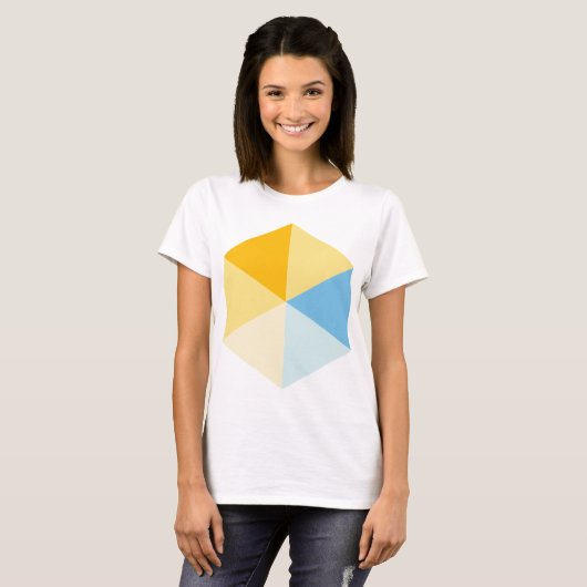 Farbe Hexagon 03 T-Shirt (Vorne ganz)