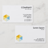 Farbe Hexagon 03 Visitenkarte (Vorne/Hinten)