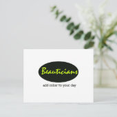 Farbe hinzufügen postkarte (Stehend Vorderseite)