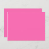 Farbe Hotpink Postkarte (Vorne/Hinten)