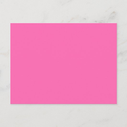 Farbe Hotpink Postkarte (Vorderseite)