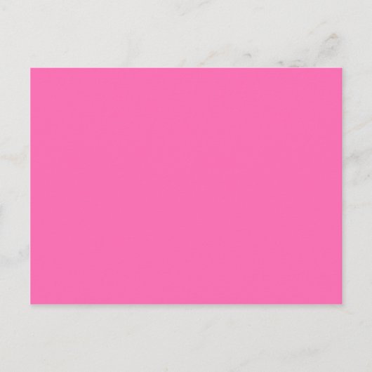 Farbe Hotpink Postkarte (Vorderseite)