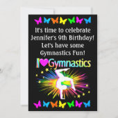 FARBE I LIEBE GYMNASTICS INVITATION EINLADUNG (Vorderseite)