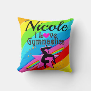 FARBE I LIEBE GYMNASTICS PERSONALISIERTES DESIGN KISSEN
