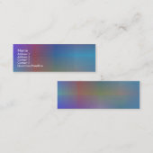 Farbe I - Vorlage Mini Visitenkarte (Vorne/Hinten)