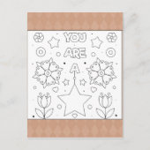 Farbe Ich bin ein Star | Inspiriert Aktionskarten Postkarte (Vorderseite)