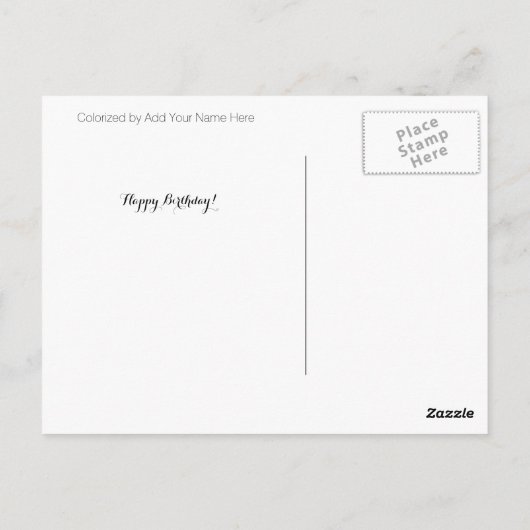 Farbe Ich in B4, die botanische ・ individuell gebe Postkarte (Rückseite)