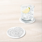 Farbe Ich liebe Vögel Untersetzer (Vor Ort)