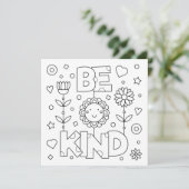 Farbe Ich sei freundlich, sie auf Karte zu geben (Stehend Vorderseite)