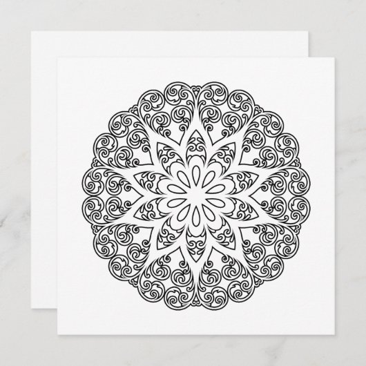 Farbe Ihr eigenes MANDALA - Farbbuch 1 (Vorne/Hinten)