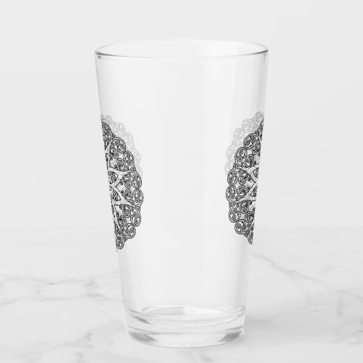 Farbe Ihr eigenes MANDALA - Farbbuch 1 Glas (Links)