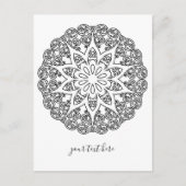 Farbe Ihr eigenes MANDALA - Farbbuch 1 Postkarte (Vorderseite)