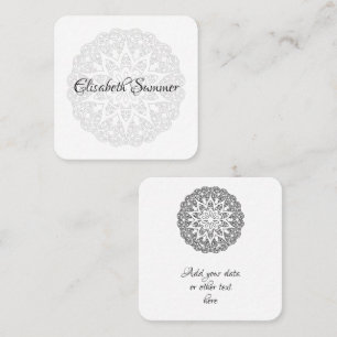 Farbe Ihr eigenes MANDALA - Farbbuch 1 Quadratische Visitenkarte