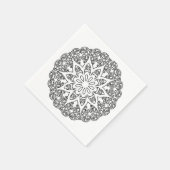 Farbe Ihr eigenes MANDALA - Farbbuch 1 Serviette (Ecke)