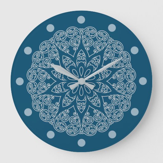 Farbe - Ihr eigenes MANDALA - Farbbuch 1a Große Wanduhr (Vorderseite)