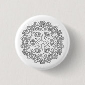 Farbe Ihr eigenes MANDALA - Farbbuch 2 Button (Vorderseite)
