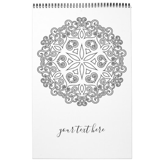 Farbe Ihr eigenes MANDALA - Farbbuch 2 Kalender (Titelbild)