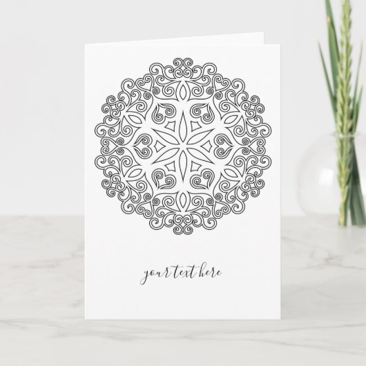 Farbe Ihr eigenes MANDALA - Farbbuch 2 Karte (Vorderseite)